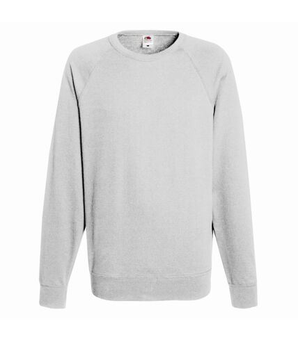 Fruit Of The Loom Mens Lightweight Raglan Sweatshirt (240 GSM) (White)
