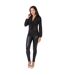 Womens/ladies Long Pussy Bow Chiffon Blouse Black Krisp-1