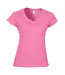 Ladies Soft Style Short Sleeve V-neck T-shirt Azalea Gildan-2