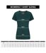 Womens/ladies Malaga Broderie Sleeve T-shirt Khaki Green Mountain Warehouse-4