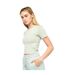 T-shirt Court Tilly Femme Vert De Gris Juice-4