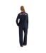 Ensemble De Pyjama Long Motif/style Ondulé Femme Bleu Marine Chelsea Peers-2