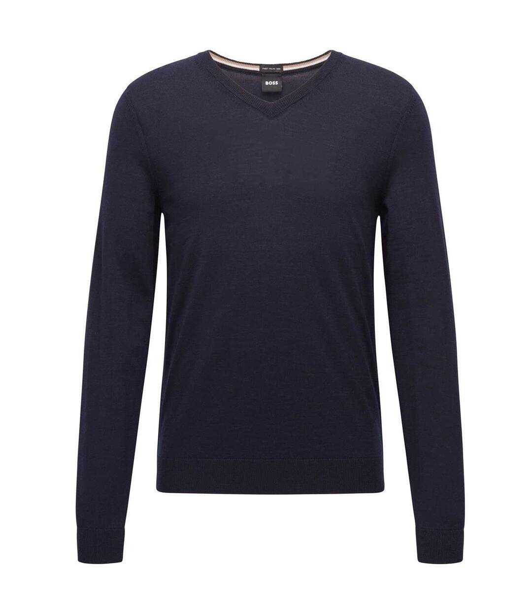 Pull Officiel Homme Bleu Foncé Boss-2