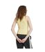 Débardeur Motif/style Linéaire Femme Jaune Pâle Adidas-3