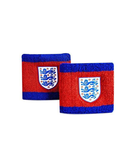 England FA Cotton Wristband (Pack of 2) (Red/Blue) (One Size)