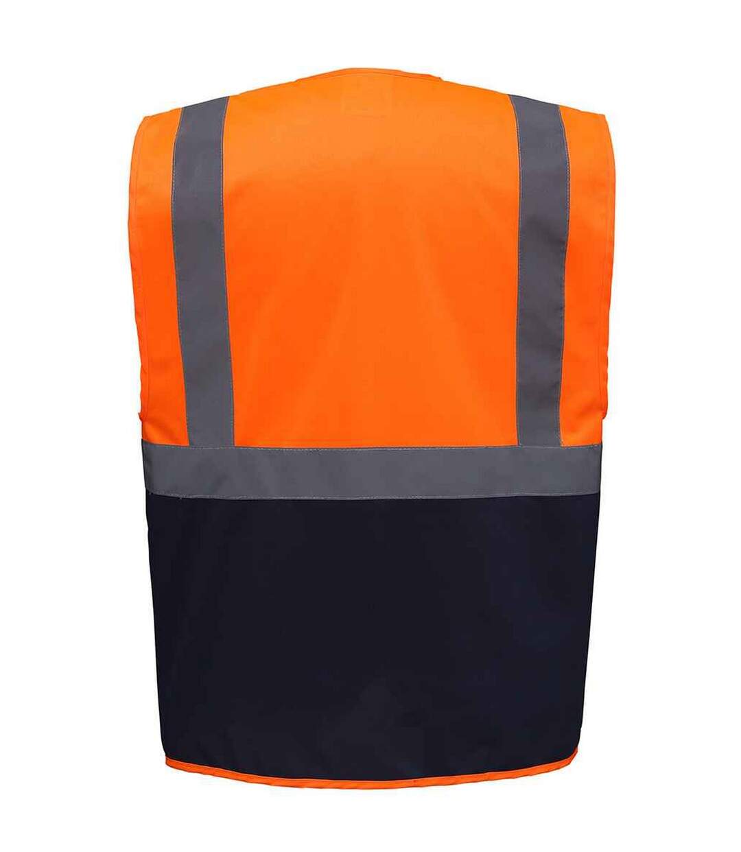Unisex Adult Executive Hi-vis Waistcoat Orange Navy Yoko-2