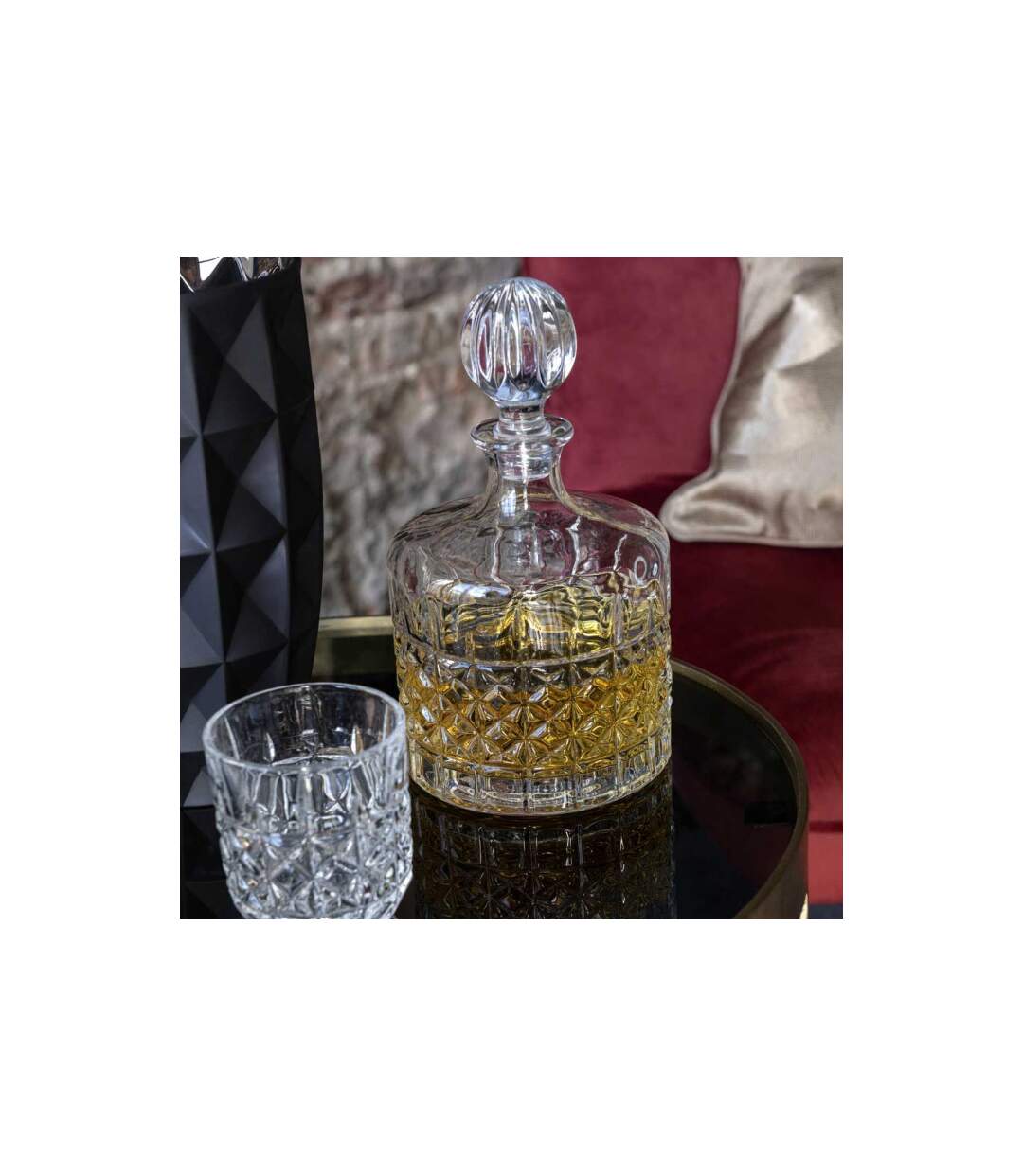 Carafe en Verre Design Lone 1L Transparent-2