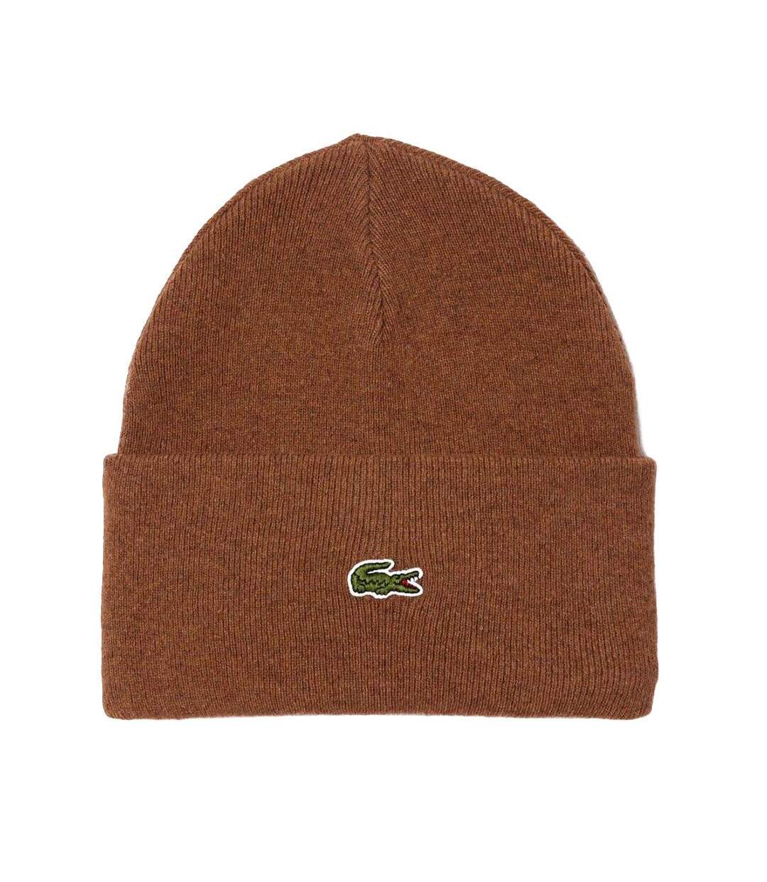 Bonnet marron mixte lacoste rb9825-1
