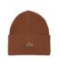 Bonnet marron mixte lacoste rb9825-1