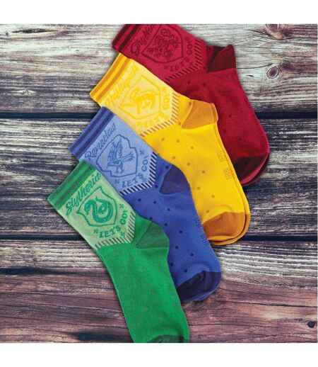4 Pack Novelty Harry Potter Houses Socks for Men and Women
