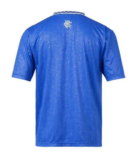 Réplique De Maillot De Foot Motif/style Rangers Fc Homme Bleu Score Draw