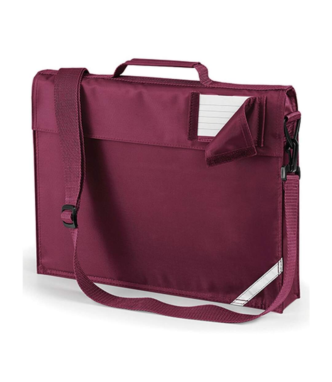 Petite sacoche bandoulière cartable porte document - QD457 - Rouge bordeau-1