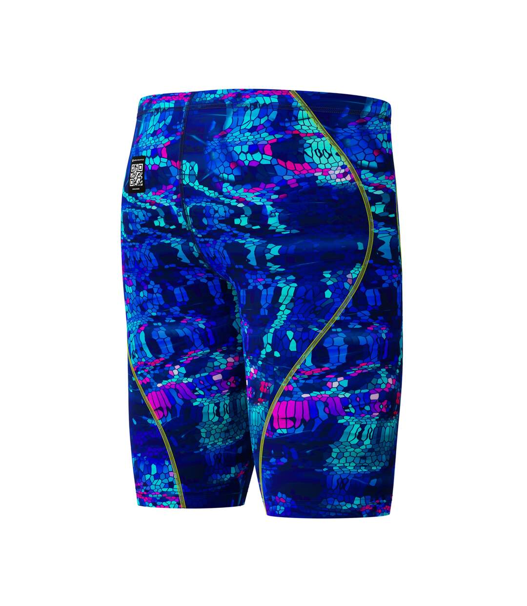 Mens Fastskin Hyperspark Mosaic Jammer Shorts Blue Pink Speedo-4