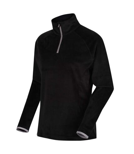 Regatta Womens/Ladies Lavene Half Zip Fleece Top (Black) - UTRG10561