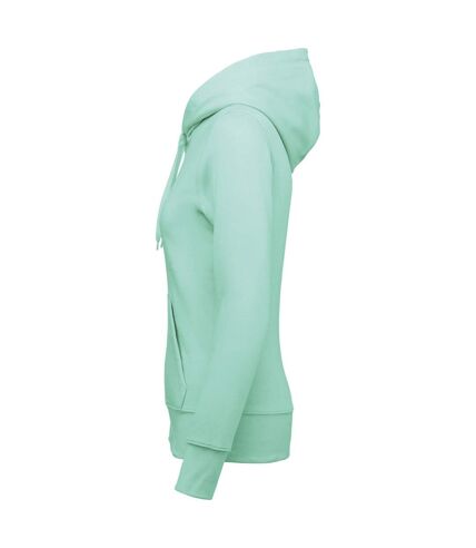 Sweat à capuche femme menthe pâle Kariban