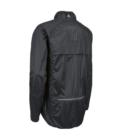 Trespass Mens Grafted Waterproof & Windproof Packaway Active Jacket (Black)