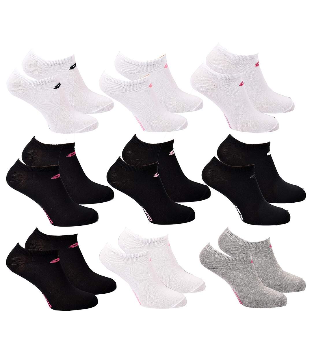 Chaussettes Femme LOTTO Pack de 9 paires SNEAKER 2014-1