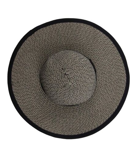 Regatta Womens/Ladies Straw Sun Hat (Black/Natural) - UTRG10002
