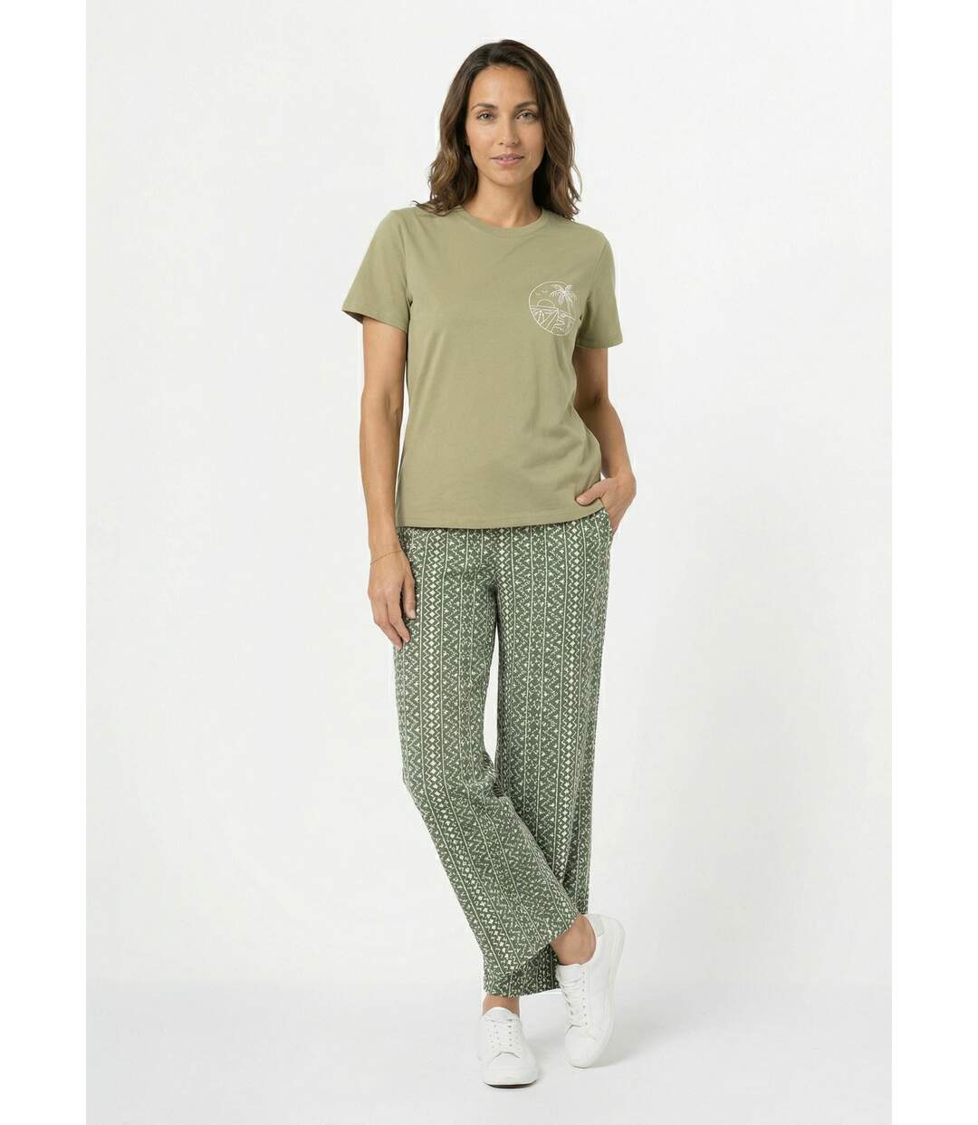 T-shirt manches courtes broderie sunset-3