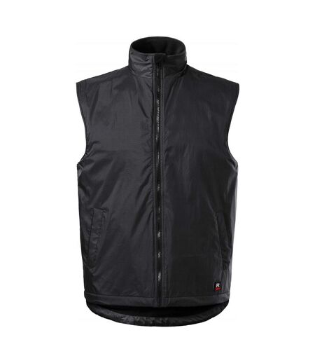 Veste Sans Manches Motif/style Logo Homme Gris Foncé Rimeck