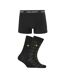 Mens Boxer Shorts Set Black Check Lyle & Scott-1