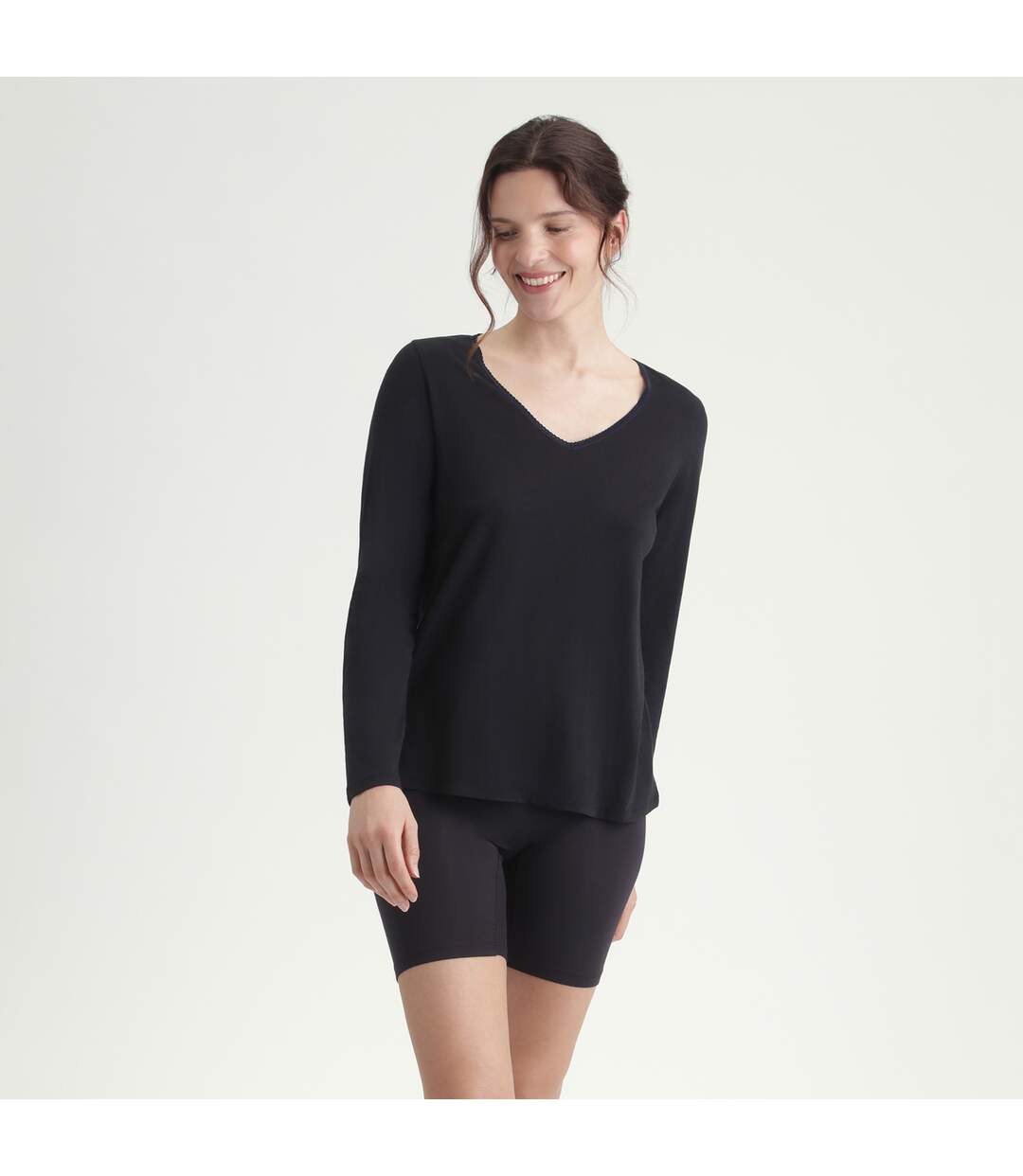T-shirt Col V Isolant Thermal-3