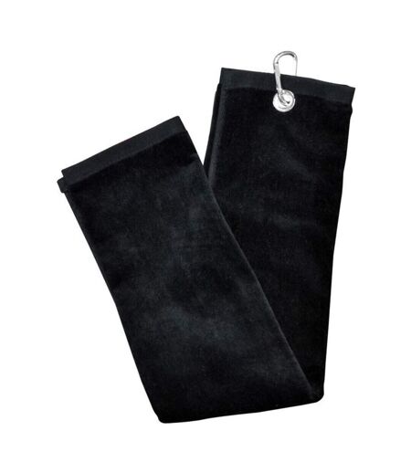 Longridge Golf Towel (Black) (One Size) - UTRD2251