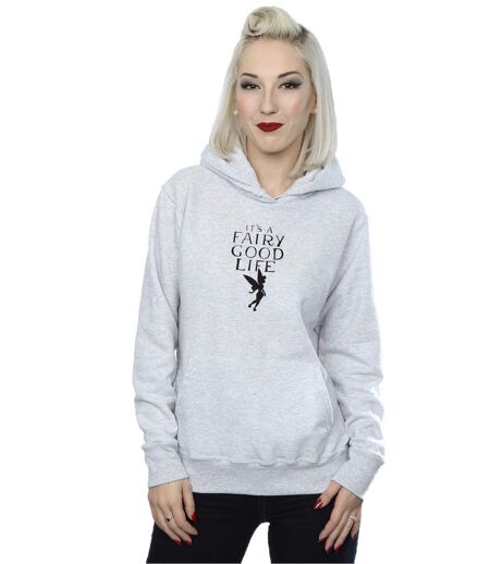 Disney - Sweat à capuche TINKERBELL FAIRY GOOD LIFE - Femme (Gris chiné) - UTBI15027