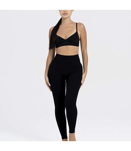 Ladies Essentials Black Leggings Sculpting Supportive Recycled Stretch Fit