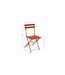 Lot de 4 chaises de jardin pliables en métal Palma - Orange