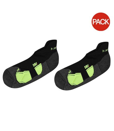 Lot De 2  Socquettes Course À Pied Homme Noir Karrimor