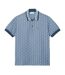 Mens Monogram Jacquard Classic Polo Shirt Blue Lacoste-2