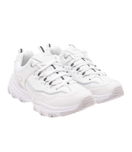 Womens/ladies Dlite Athletic Trainers White Skechers