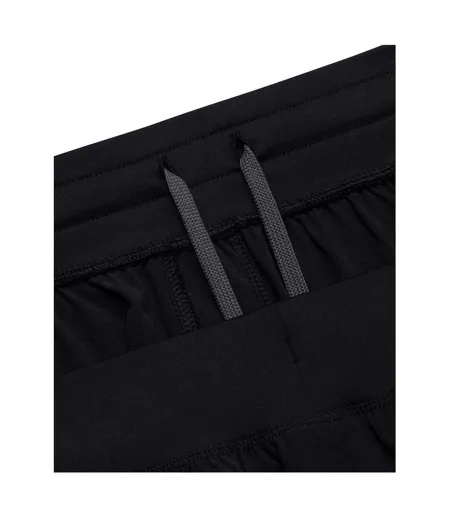 Mens Project Rock Reflective Jogging Bottoms Black Under Armour