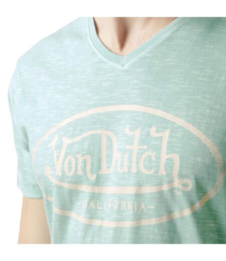 T-shirt homme col v avec logo en coton Tyron Vondutch