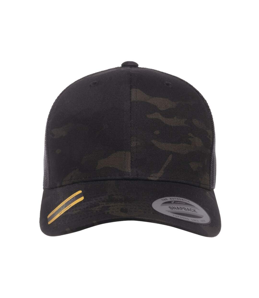 Flexfit By  Multicam Retro Trucker Cap Black Multicam Yupoong-1