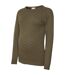 Womens/ladies Bobble Knit Raglan Maternity Sweatshirt Green Bay Mamalicious-2