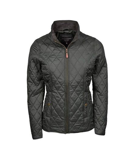 Blouson Matelassé Femme Marine Profonde Teejays Richmond Diamond