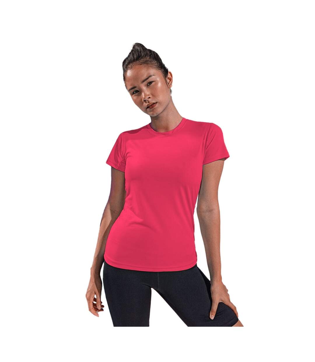 T-shirt sport femme rose Tri Dri