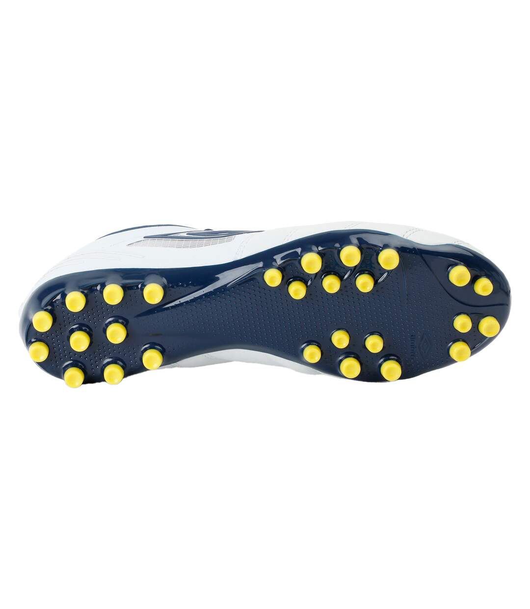 Mens tocco iv pro ag goat leather football boots white/poseidon/blazing yellow Umbro-4