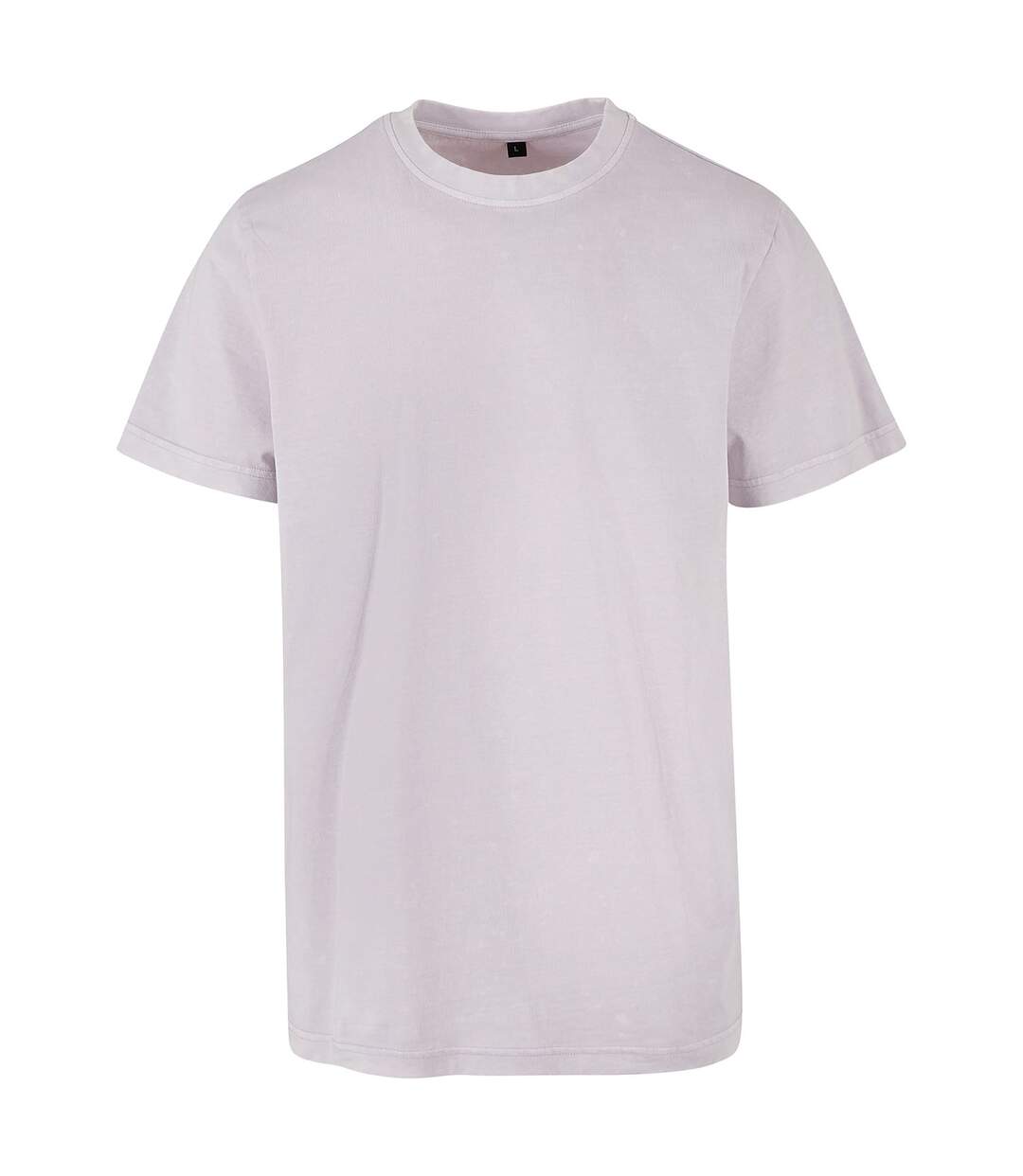 T-shirt Motif/style Délavé À L'acide Adulte Lilas Clair Build Your Brand-1