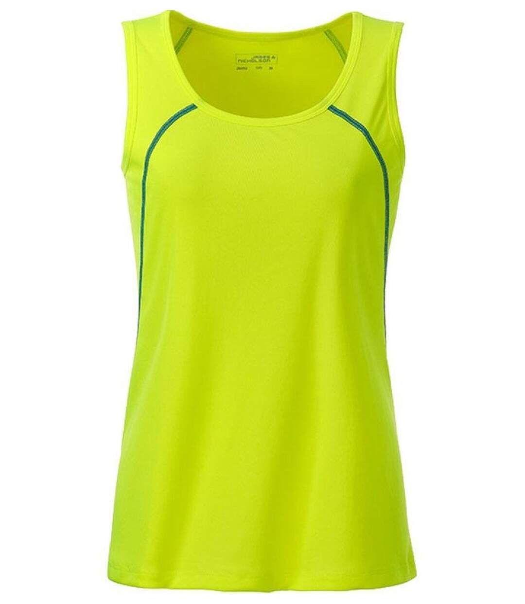 Débardeur running respirant - Femme - JN493 - jaune et bleu vif-1