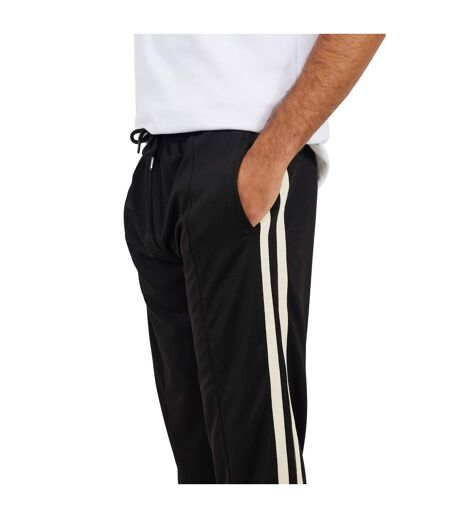 Pantalon De Jogging Motif/style Rayure Latérale Homme Noir Vif Brave Soul