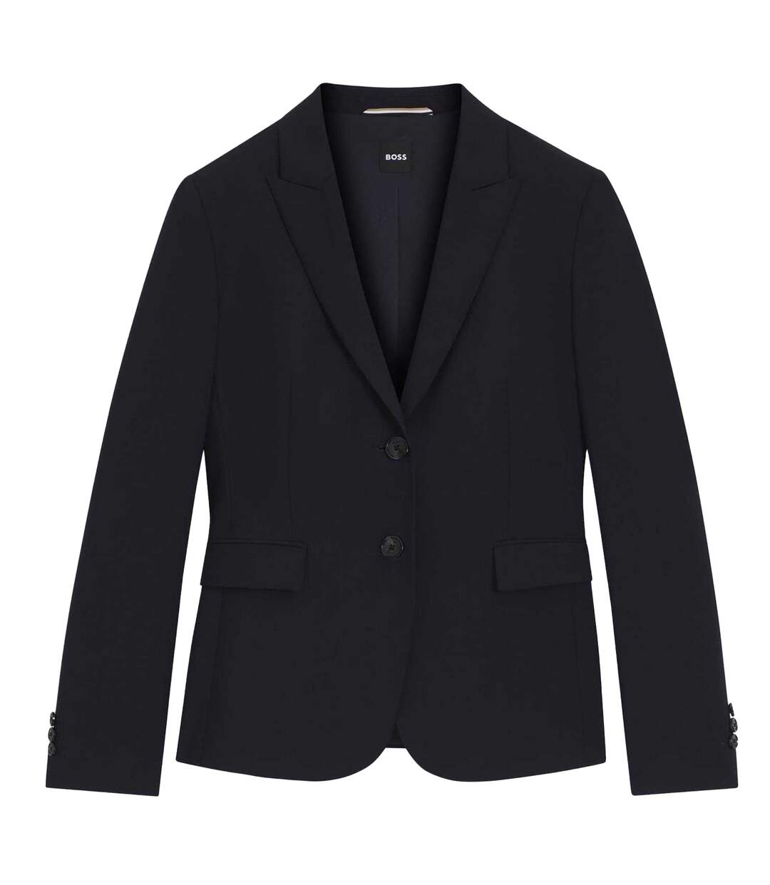 Blazer Motif/style Uni Femme Bleu Foncé Boss-2