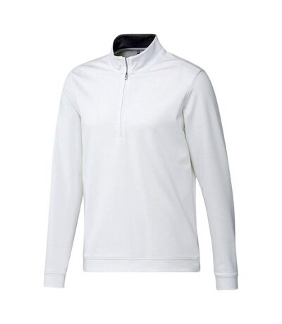 Adidas Mens Elevated Quarter Zip Sweatshirt (White) - UTRW9037