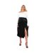 Womens/ladies Polka Dot Regular Midi Skirt Black Lovedrobe-4