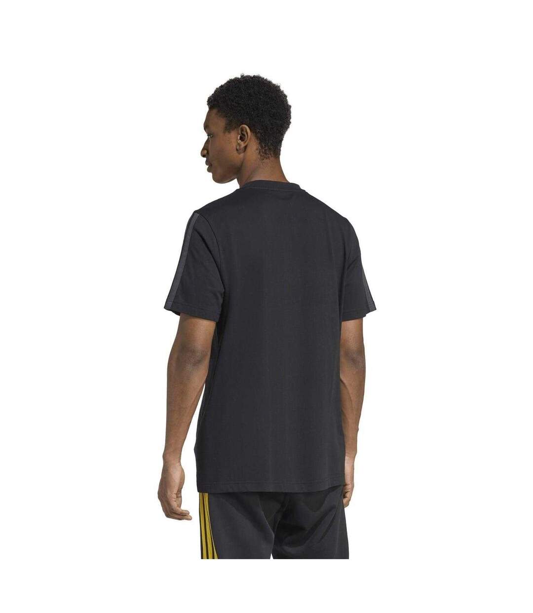 T-shirt Motif/style 3 Rayures Homme Triple Noir Adidas-3