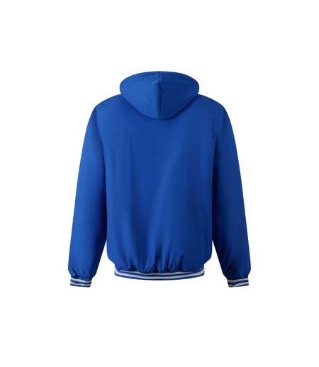 Veste Baseball Motif/style Rayures Contrastées Homme Bleu Minoti