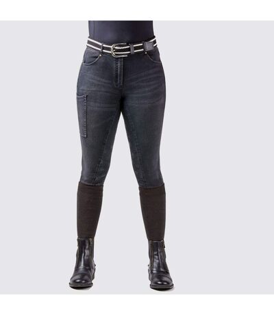 Womens/ladies Shona Denim Breeches Ash Dublin