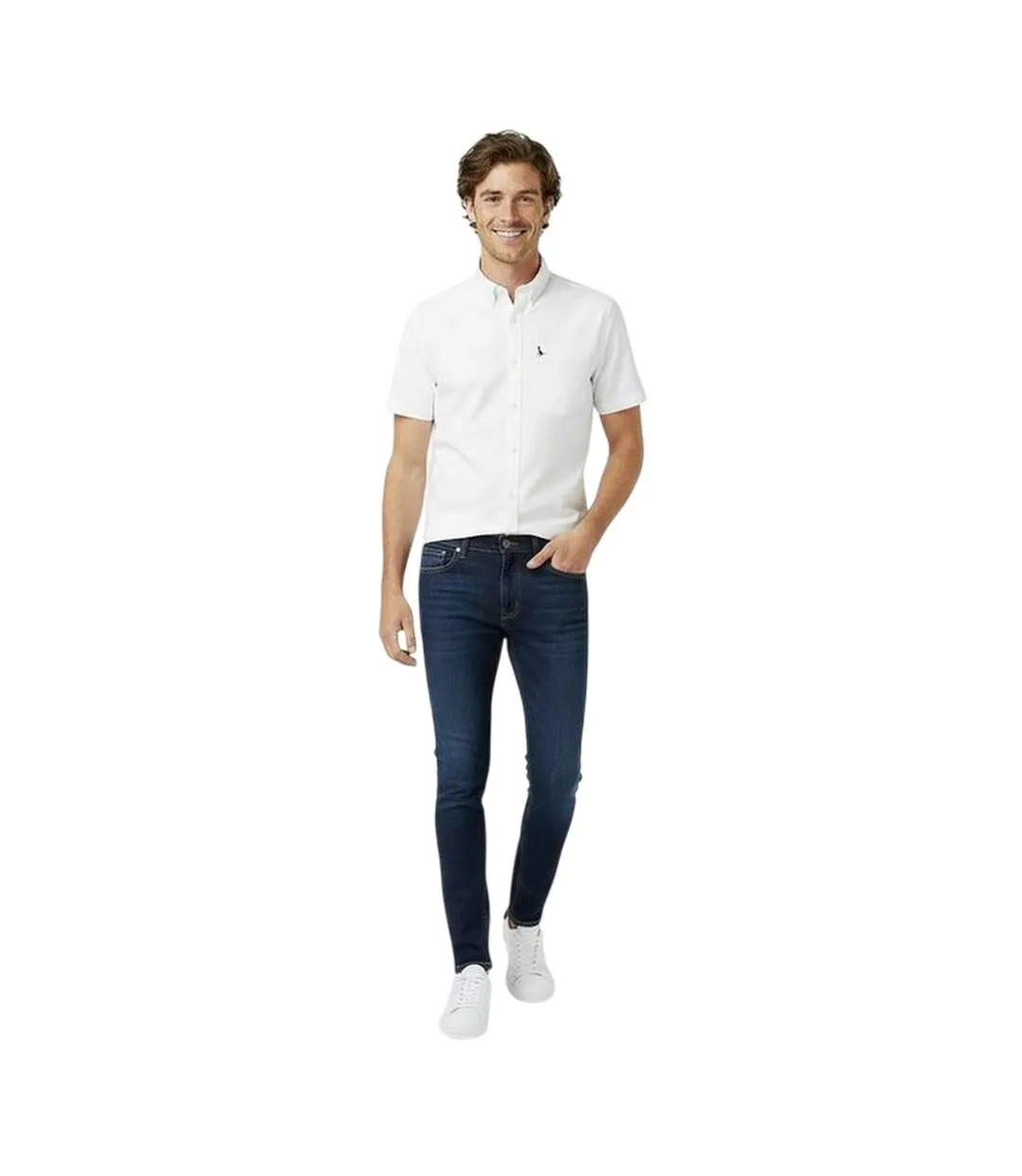 Mens Stableton Classic Oxford Button-down Shirt White Jack Wills-4